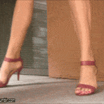 No panties under red dress – bent over GF in high heels