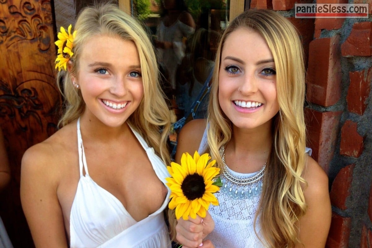 teen side boob nip slip blonde accidental flash  Teenage bridesmaid cute nipple exposure 