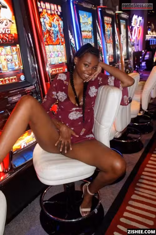 Midnight Gambit: Ebony Queen’s Casino Tease