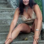 Blonde Nude on Beach Shows Pussy and Boobs