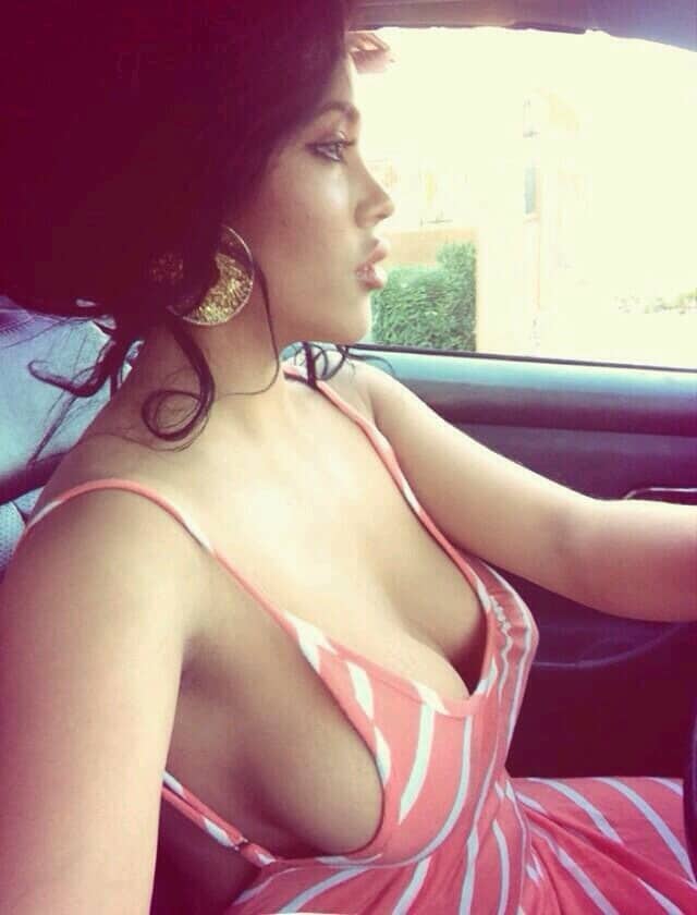 side boob public flashing hotwife boobs flash babes All she needs is bra free boobs whie driving