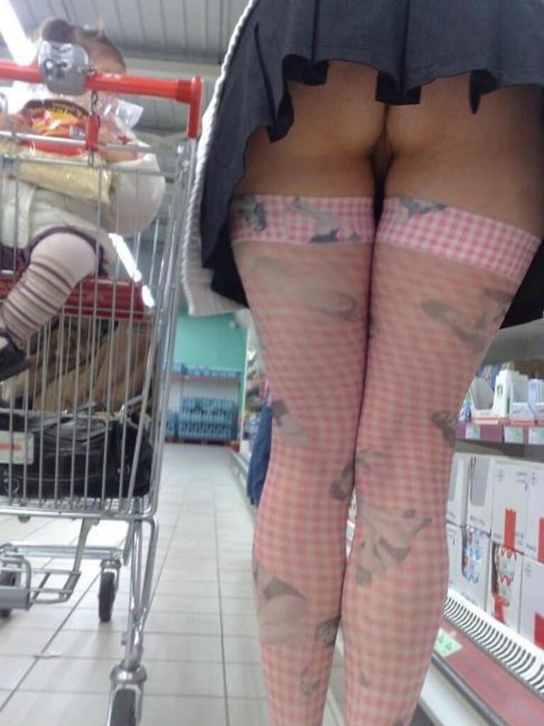upskirt shaved pussy pussy flash public flashing hotwife babes ass flash accidental flash  Hotwifes Bare Ass in Supermarket Aisle: A Shocking Public Flash