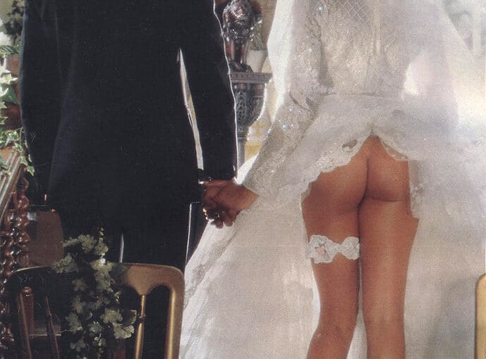 She set the trend of not wearing panties at wedding