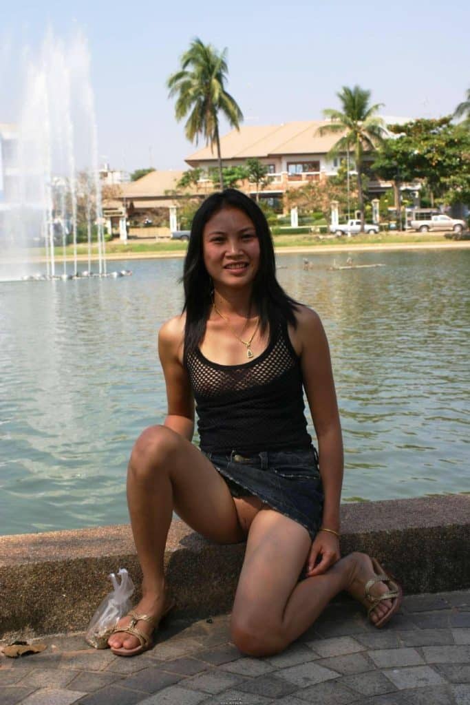 public flashing nudes hotwife dark haired boobs flash babes asian  Afternoon Delight: Asian Babe Flashes Her Boobs in Public