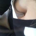 hot blonde in transport does not hide nylon stockings