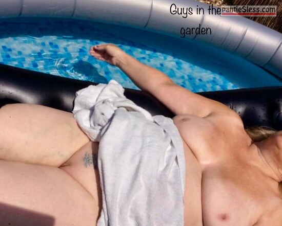 shaved pussy pussy flash nudes mature hotwife  Hotwife Flashes Her Natural Pussy by the Pool